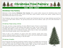 Tablet Screenshot of christmastreefactory.com